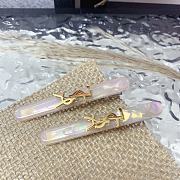 Okify YSL A Pair Of Bling Pink Long Hair Clip  - 1