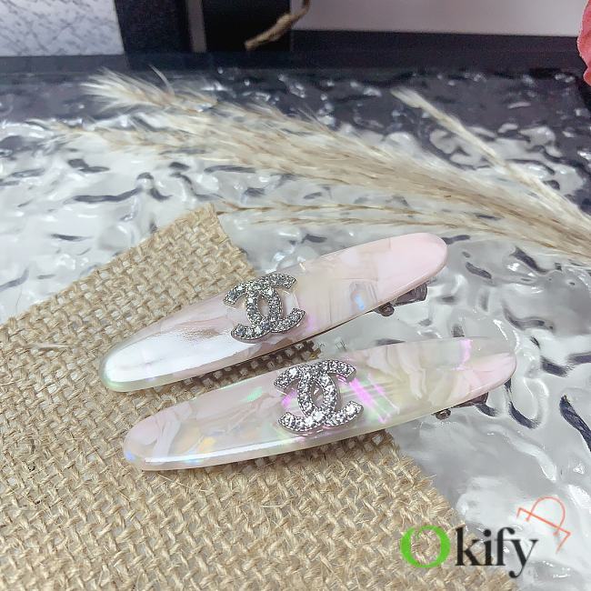 Okify CC Bling Pink Hair Clips 21594 - 1