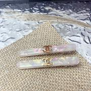 Okify CC Bling Pink Hair Clips Gold Charm 21595 - 1