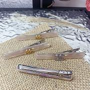 Okify CC Bling Pink Hair Clips Silver Charm 21596 - 3