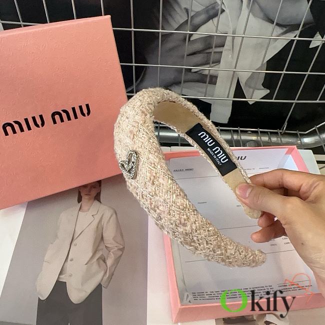 Okify MiuMiu Beige Headband  - 1