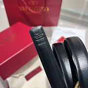 Okify Valentino Black Belt 2cm 21637 - 4