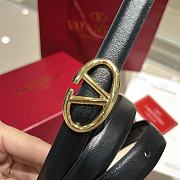 Okify Valentino Black Belt 2cm 21637 - 3