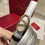 Okify Valentino Silver Belt 2cm 21638 - 3