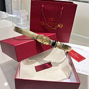 Okify Valentino Gold Belt 2cm 21639 - 1