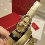 Okify Valentino Gold Belt 2cm 21639 - 2