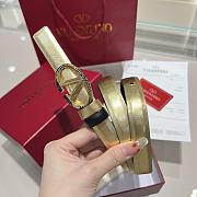 Okify Valentino Gold Belt 2cm 21639 - 3