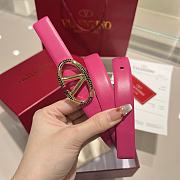 Okify Valentino Pink Barbie Belt 2cm 21640 - 2