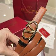 Okify Valentino Brown Belt 2cm 21642 - 2