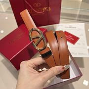 Okify Valentino Brown Belt 2cm 21642 - 3