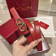 Okify Valentino Red Belt 2cm 21643 - 4