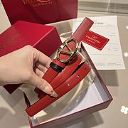 Okify Valentino Red Belt 2cm 21643 - 2