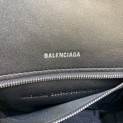 Okify Balenciaga Hourglass Crocodile Bag In Black 23x10x14cm  - 6