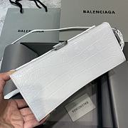 Okify Balenciaga Hourglass Crocodile Bag In White 23x10x14cm - 4