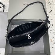 Okify Balenciga Rodeo Bag In Black With Silver Hardware 22x13x5cm  - 4