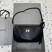 Okify Balenciga Rodeo Bag In Black With Gold Hardware 22x13x5cm  - 1