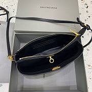 Okify Balenciga Rodeo Bag In Black With Gold Hardware 22x13x5cm  - 5