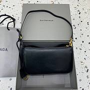 Okify Balenciga Rodeo Bag In Black With Gold Hardware 22x13x5cm  - 2