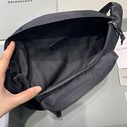 Okify Balenciaga Wheel Belt Black Bag 23x5x20cm 21672	 - 3