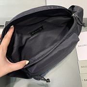 Okify Balenciaga Wheel Belt Black Bag 23x5x20cm 21673 - 4