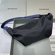 Okify Balenciaga Wheel Belt Black Bag 23x5x20cm 21674 - 4