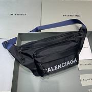 Okify Balenciaga Wheel Belt Black Bag 23x5x20cm 21674 - 1