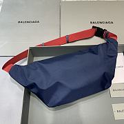 Okify Balenciaga Wheel Belt Blue Bag 23x5x20cm 21675 - 4