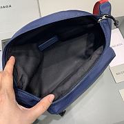 Okify Balenciaga Wheel Belt Blue Bag 23x5x20cm 21675 - 2