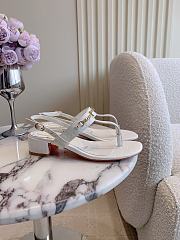 Okify Christian Louboutin White Sandals 3.5cm EU35-43 - 1