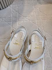 Okify Christian Louboutin White Sandals 3.5cm EU35-43 - 3