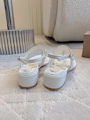 Okify Christian Louboutin White Sandals 3.5cm EU35-43 - 5