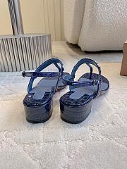 Okify Christian Louboutin Dark Blue Sandals 3.5cm EU35-43 - 2