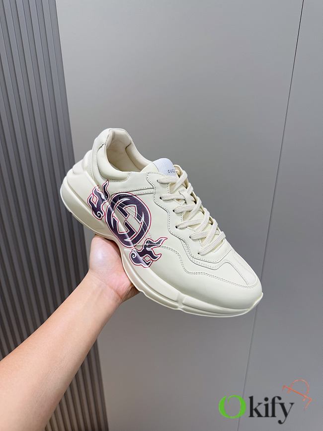 Okify Gucci Rhyton Purple Logo Sneakers EU35-45  - 1