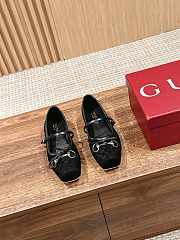 Okify Gucci Horsebit Flat Shoes In Black EU35-40 - 1