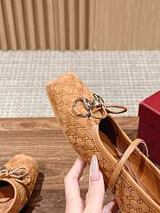 Okify Gucci Horsebit Flat Shoes In Caramel EU35-40 - 3