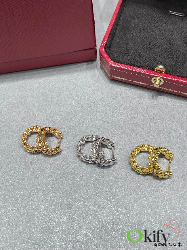 Okify Cartier Bullet Earrings - 1