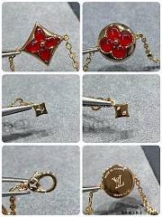 Okify Louis Vuitton 4 Red Charm Bracelet  - 4