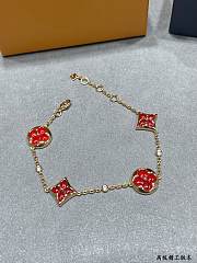 Okify Louis Vuitton 4 Red Charm Bracelet  - 3