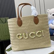 Okify Gucci Straw Effect Tote 38x33x15cm - 1