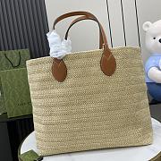 Okify Gucci Straw Effect Tote 38x33x15cm - 5