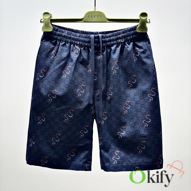 Okify Gucci Blue Shorts With Snake S-XL  - 1