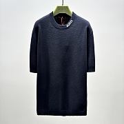 Okify Gucci Dark Blue Silk Cotton T-shirt S-XL  - 1