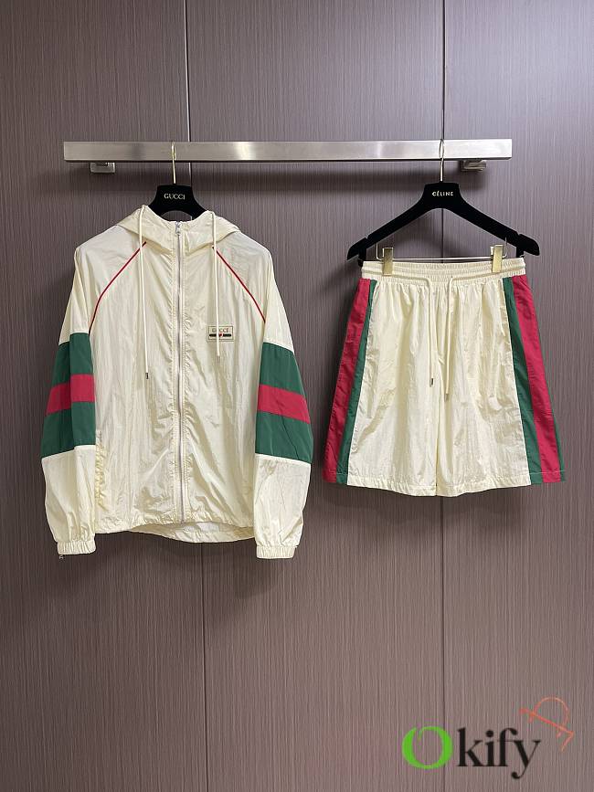 Okify Gucci Set Of Jersey Jacket And Shorts M-3XL - 1