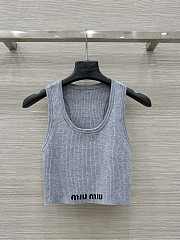 Okify MiuMiu Grey Tank Top SML  - 1