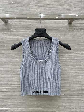 Okify MiuMiu Grey Tank Top SML 