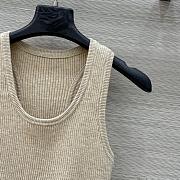 Okify MiuMiu Beige Tank Top SML 21728 - 5