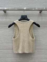 Okify MiuMiu Beige Tank Top SML 21728 - 4