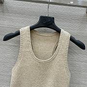 Okify MiuMiu Beige Tank Top SML 21728 - 2