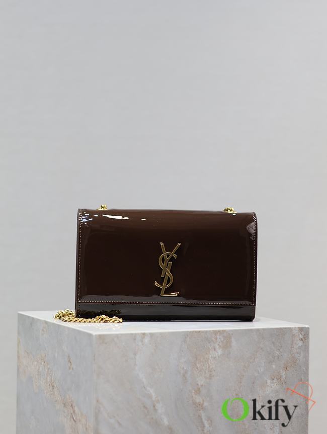 Okify YSL Kate Bag In Chocolate Brown 24x14.5x5cm - 1