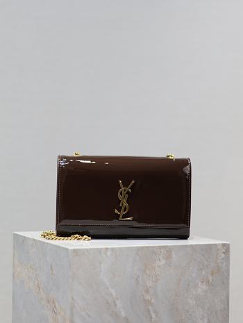 Okify YSL Kate Bag In Chocolate Brown 24x14.5x5cm